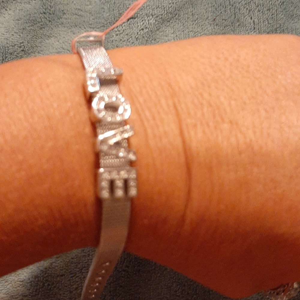 White Austrian Crystal Bracelet
